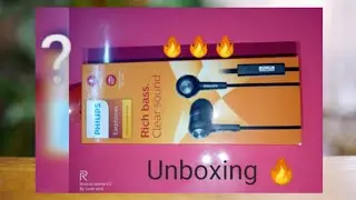 PHILIPS earphones|Rich bass|clear sound| Unboxing and first look 🔥⚡