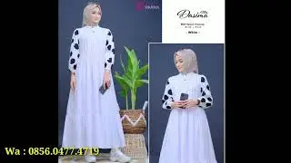 40 model gamis casual cocok di gunakan setiap hari harga terjangkau
