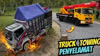 AKU MENYELAMATKAN TRUCK CABAI 😱 TRUCK TOWING PENYELAMAT | ES TRUCK SIMULATOR ID
