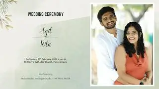 Wedding Ceremony Live Streaming of Agil with Rita