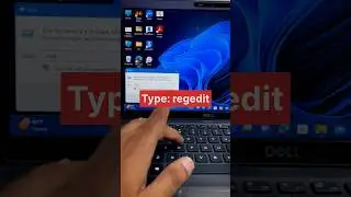 Windows shortcut command for How to open windows registry editor #computer #pctips #shortcuts