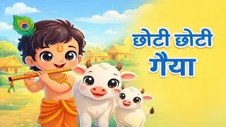 Choti Choti Gaiya 🐄 | Little Krishna Cartoon Song | Kids songs #chotichotigaiya #krishnakidssong