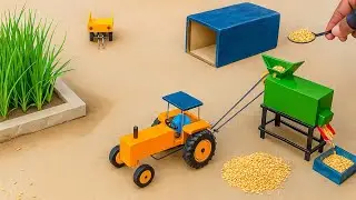 DIY Tractor Mini Flour Mill Machine | Amazing Agriculture Science Project 2025 | Keep Villa
