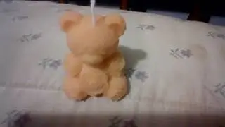 My little bear candels I made it came out lovely my new silicon molds came out lovely 