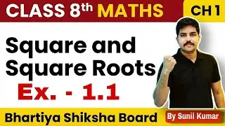 Class- 8th Ex 1.1 ( Square and Square Roots) | Bhartiya Shiksha Board | BSB