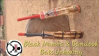 Black Mamba and Bandook Bats Unboxing with Review | KWE Sports | Kashmir Willow | Cricket