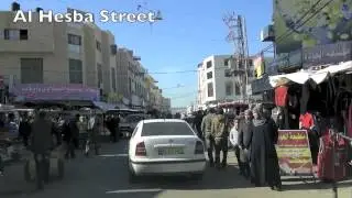 Driving/Zigzagging Through Downtown Jenin