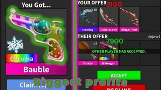 Roblox mm2( Murder Mystery 2) trading montage (biggest profits ever!)