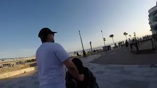 Flying Drone In Bournemouth Beach UK 2018