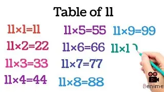 Hello बच्चों आज हम पढ़ेंगे 11 to 15 table/learn 11 to 15 table#table#11to15table#maths#kidslearning