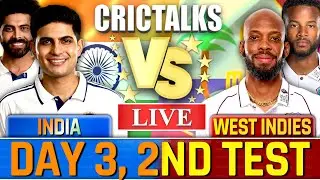 IND vs WI Live Match Today, 2nd Test Day 3 India vs West Indies, Live Team Scores & Commentary