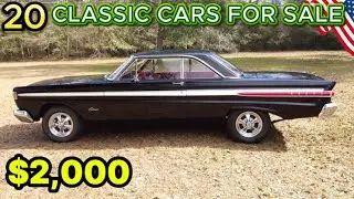 SALE TO ORIGINAL OWNER! 20 Cheap Classic Cars Ready to Buy