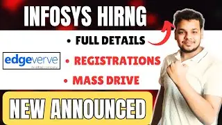 Infosys Biggest Hiring Announced | Assessment Started | Urgent Off Campus Drive for Freshers