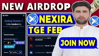Nexira New Strong Airdrop | Nexira Airdrop Backed By Mavia | Nexi Token TGE February | Rizwan Baloch