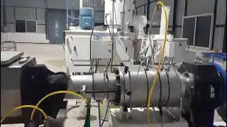 PVC PIPE MANUFACTURING PROCESS. #pipe #pvc #plumbing #plastic #extrusion #extrusionmachine