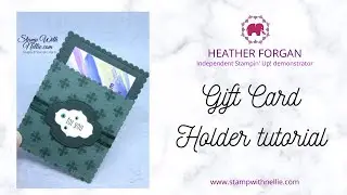 How to make a Gift Card holder with Stitched So Sweetly dies - QUICK & EASY!