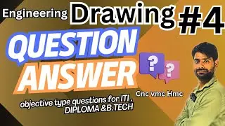 mechanical engineering drawing objective type question & answer 