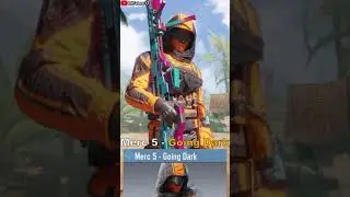 SHOWING ALL MY MERC 5 CHARACTER SKINS INSIDE OF CALL OF DUTY MOBILE SEASON 2 | COD MOBILE | #Shorts