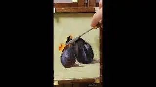 How to paint plums in oil.