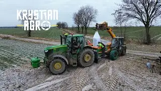 ☆Rozpoczęcie sezonu 2025!!!☆Rozrzucanie Kizerytu Na Pola☆John Deere☆Amazone☆JCB
