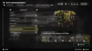 HELLDIVERS 2 Vehicle Customization Chameleon Camo Showcase