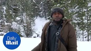 Three migrants brave snow to try reach France through the Alps - Daily Mail