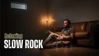 Calm Slow Rock | Gentle Guitar Strumming in a Quiet Moment