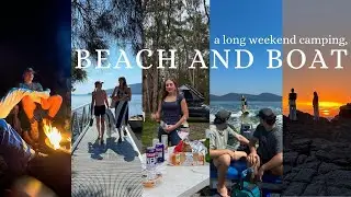 spent the weekend boating, camping, fishing | VLOG 🌅