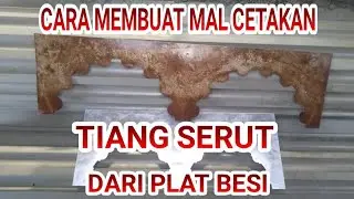 Cara bikin cetakan serut tiang alur lingkar