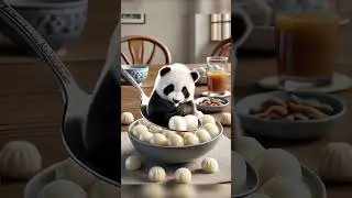 wow😱cute panda 🐼🤍 #panda #cuteshorts #animalshorts #aianimation #petstv #pets #short #shorts #kitty