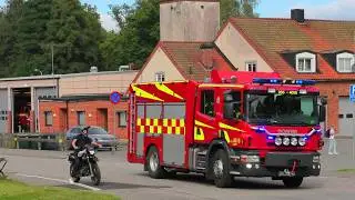 ST.BROBY (4010+4040+9410) räddningstjänsten östra göinge - premedic brandbil & ambulans i utryckning
