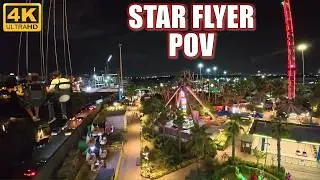 Star Flyer POV (4K 60FPS), ViaSea Vertical Swing Ride | Non-Copyright