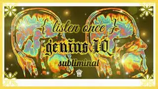 𝐆𝐄𝐍𝐈𝐔𝐒; IQ increase + intelligence subliminal ✧ 𝙡𝙞𝙨𝙩𝙚𝙣 𝙤𝙣𝙘𝙚, 𝙧𝙖𝙞𝙣 𝙫𝙚𝙧. &bull;̩̩͙  𝒬𝒮