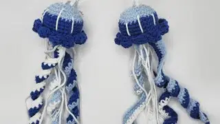 Móc khóa bạch tuộc len