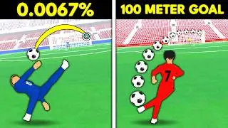 HARDEST GOALS In Realistic Street Soccer! (Roblox)