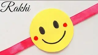 Smiley Rakhi 😊 How to make easy rakhi • emoji rakhi making idea for brother • DIY easy rakhi 2024