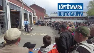 Poliisin löytötavarahuutokauppa Salossa
