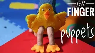 felt finger puppets | tutorial cara membuat boneka jari dari kain flanel | Mainan anak