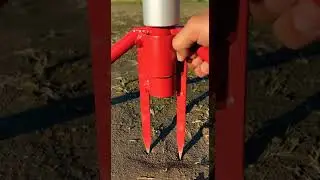 Genius DIY Multi-Use Rebar Pole Support 🛠️💪 Save Time with This Easy Hack
