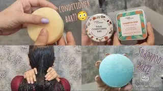Earth rhythm's shampoo and conditioner bar review||one month update||