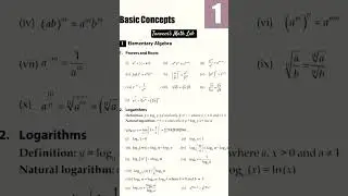 Basic Concepts of Algebra. Power roots and Logarithms #maths #mathematics #formula