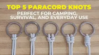 How to Tie Paracord Knots: Cow Hitch, Bull Hitch, Cat's Paw, Double Cat's Paw and Monkey's Fist