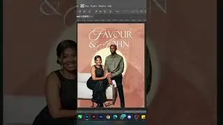 Layers Reveal of a Creative Wedding Poster | Photoshop #posterdesign #photoshop #shorts #wedding
