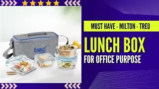 Treo Milton Glass Tiffin Set Review | Leak-Proof, Microwave Safe & Stylish Best Lunch Solution !