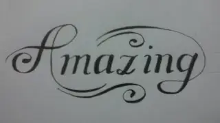 calligraphy for beginners with normal pen : amazing