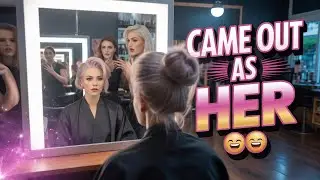 I Went for a Haircut Came Out as HER 😱💄 Crossdressing Story