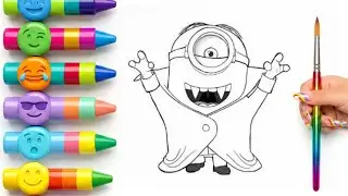 Simple Minions Drawing 💛 | Fun Drawing for Kids