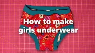 DIY M&auml;dchen Unterhose n&auml;hen / girls underwear - free sewing pattern