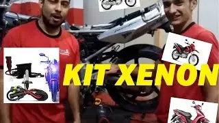 INSTALAÇÃO KIT XENON EM QUALQUER MOTO FAROL ALTO / BAIXO E XENON CG TITAN 125 150 SUZUKI HORNET XJ6