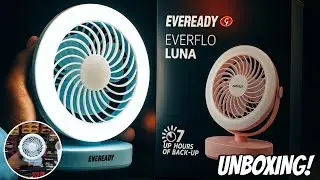 Eveready Everflo Luna Fan 🔥 Full Unboxing & Review | Best Rechargeable Fan 2025?